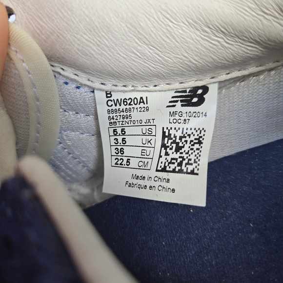 New Balance Women's Blue and Yellow Sneakers - Picture 9 of 10